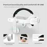 שדרגו את חווית ה-VR שלכם עם רצועת ראש נוחה הכוללת סוללה נוספת ואוזניות איכותיות 2