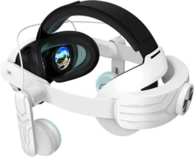 שדרגו את חווית ה-VR שלכם עם רצועת ראש נוחה הכוללת סוללה נוספת ואוזניות איכותיות