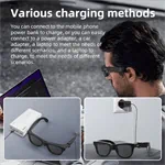 מטען מהיר HIBLOKS למשקפי Ray-Ban Meta Wayfarer – כבל Type-C איכותי לדגמים RW4006 / RW4008 3