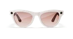 ️ Ray-Ban Meta Skyler Shiny Chalky Gray – עם עדשות Gradient Cinnamon Pink | נועזות מתקדמת. עיצוב עם אמירה. טכנולוגיה חכמה