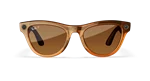 ️ Ray-Ban Meta Skyler Shiny Caramel Transparent – עם עדשות Brown חומות | סטייל חמים. טכנולוגיה חכמה. חופש מוחלט