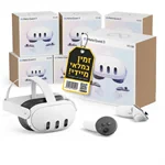 Meta Quest 3 – משקפי מציאות מדומה מתקדמים 512GB (במלאי מיידי)