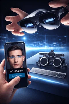 איך יודעים איזה משקפי AI או AR מתאימים לכם? בדיקת IPD לפני רכישה ?