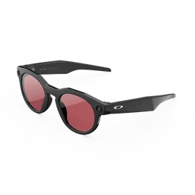 משקפיים חכמים Oakley Meta HSTN - מסגרת שחור מט (Matte Black) עם עדשות בגוון אדום