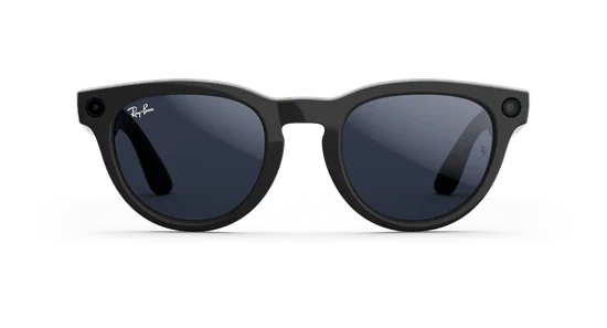 ️ Ray-Ban Meta Headliner Shiny Black – עם עדשות Clear to Sapphire Transitions® | מראה קלאסי ביום