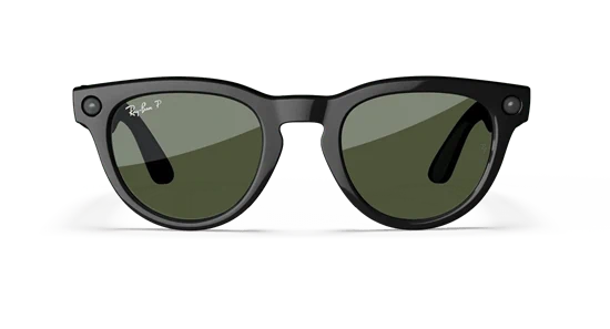 ️ Ray-Ban Meta Headliner Shiny Black – עם עדשות Green ירוקות | קלאסיקה נצחית. חוכמה לבישה. שליטה קולית מושלמת