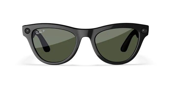 ️ Ray-Ban Meta Skyler Shiny Black – עם עדשות Green ירוקות | עיצוב אייקוני. שליטה קולית. טכנולוגיה שמבינה אותך