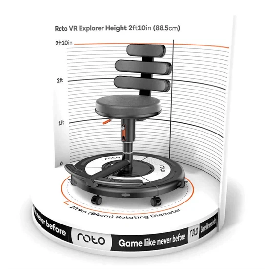 כיסא Roto VR Explorer כולל התקנה והדרכה