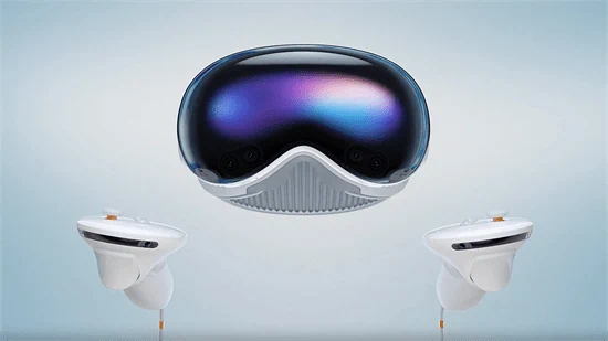 Apple Vision Pro Touch Controllers – שלטי שליטה מתקדמים בצבע Stellar Gray