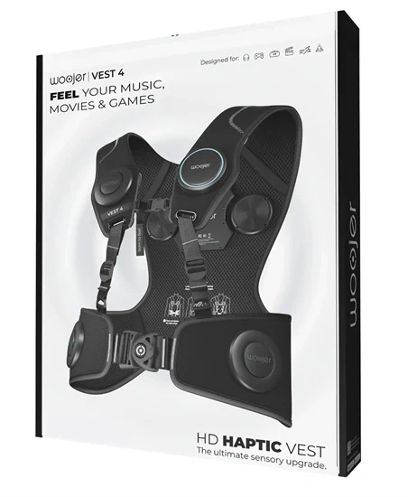 Woojer VEST 4 – חליפת רטט עוצמתית לגיימינג, VR ומוזיקה
