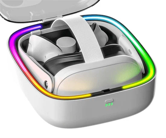 קופסת טעינה ואחסון ל-Meta Quest 3 – הסוף לכבלים מבולגנים ולחיפושים אחרי שלטים!