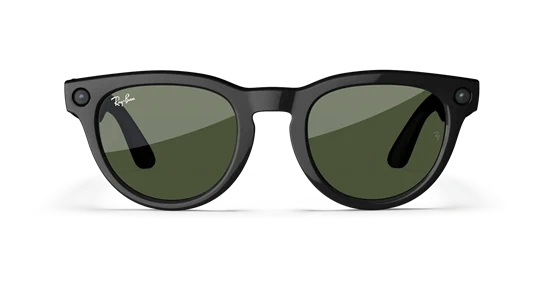 ️ Ray-Ban Meta Headliner Shiny Black – עם עדשות Green ירוקות | מראה קלאסי. טכנולוגיה מודרנית. שליטה קולית חכמה